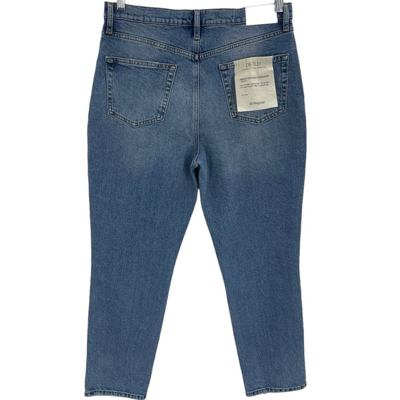 NWT DSTLD Women’s 30 ABSLT Vintage Straight Jeans Kinetic Button Fly - Picture 12 of 12